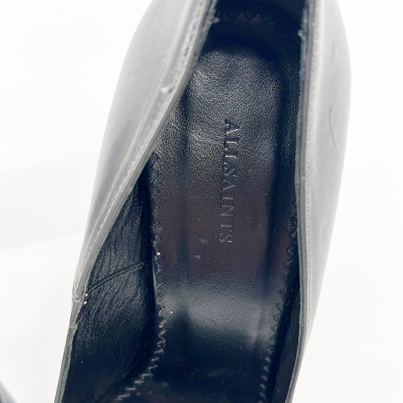 All Saints Cubista Mirrored Heel Pumps Gray size 38 size 7 - Picture 10 of 14